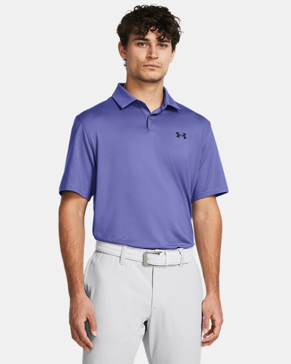 Men's UA Tee To Green Polo, Purple, pdpMainDesktop image number 0
